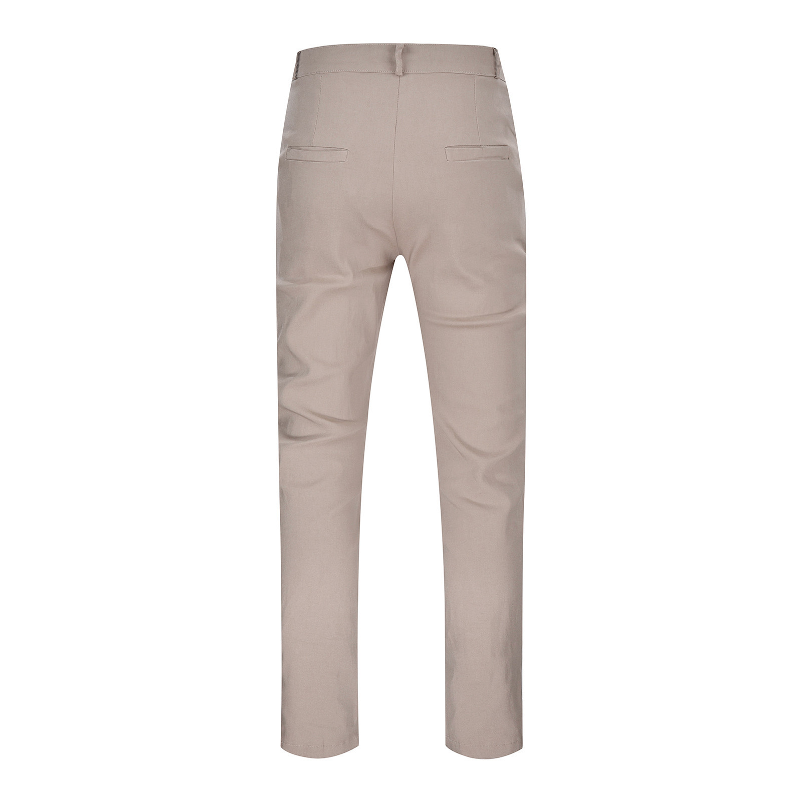 thumbnail image 5 of Pantalones chinos clásicos para hombre con pliegues y cintura plana - Pierna recta, cintura elástica, adecuados para hombres maduros, 5 of 7